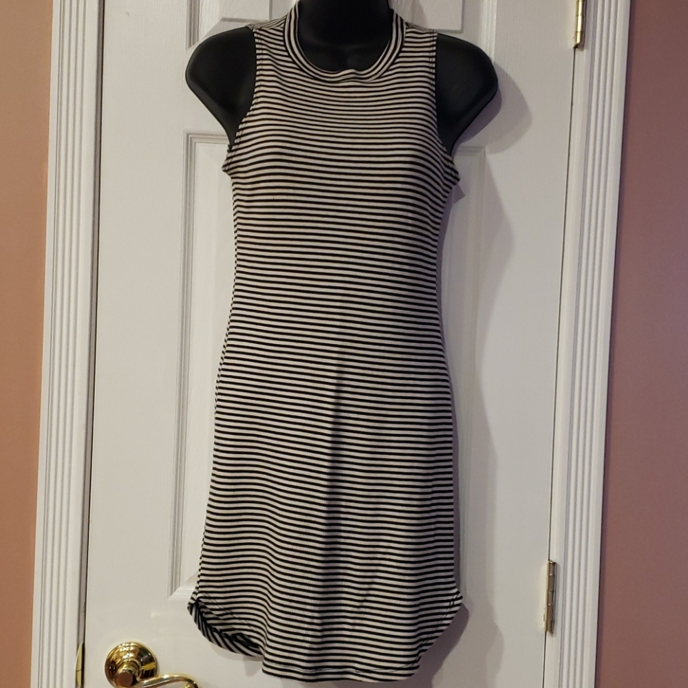 Stripped jersey dress
